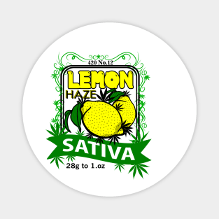 Lemon Haze 420 Strain Logo Magnet